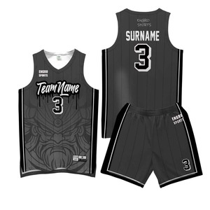Vêtements de sport Engro Impression par sublimation personnalisée Chemises de tir au basket-ball à manches courtes Sweats à capuche Ensemble d'uniformes de style du fabricant - Product Image 3