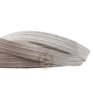 ลูกไม้ประดับทองแบบถักด้วยลวดทองที่มีคุณภาพสูงประดับด้วยผ้าลูกไม้สีทองและสีเงิน - Product Image 5