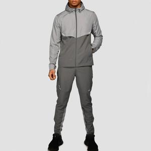 ชุดกันลมมีฮู้ดสำหรับผู้ชายชุดกันลมกันน้ำสี - Product Image 1