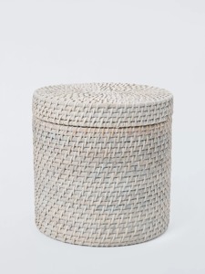 Boîte de rangement ronde en rotin avec couvercle, boîte de rangement artisanale, écologique, naturelle, décoration intérieure et extérieure, vente en gros du Vietnam - Product Image 2