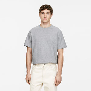 T-Shirt New Washed Sun Faded T-shirts Loose Fit Short Sleeve Knitted Fabric - Product Image 2