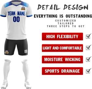 ชุดฟุตบอลปรับแต่งได้ดีที่สุดสำหรับทีมสโมสรมีการพิมพ์ชื่อและโลโก้ - Product Image 2