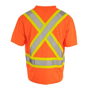 Hi Vis Winter Work-wear Construction Hi Vis Safety Work <b>T</b> <b>Shirt</b> Long Sleeve Reflective High Visibility Men's <b>Shirts</b> - Product Image 6