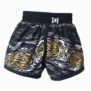 2025 Short de Muay Thai en coton unisexe personnalisé avec impression par sublimation pour l'entraînement des arts martiaux de boxe-Séchage rapide et respirant - Product Image 6