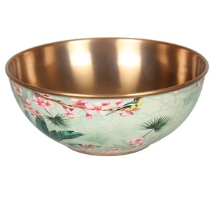Cuenco para servir frutas de diseño martillado, gran capacidad, mezcla de ensaladas, cuenco de frutas profundas de Metal de latón - Product Image 3