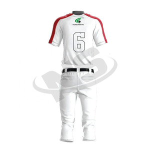 Conception personnalisée uniforme de baseball 100% polyester séchage rapide Softball Jersey avec nom de l'équipe et le numéro pour les adultes vêtements professionnels - Product Image 2