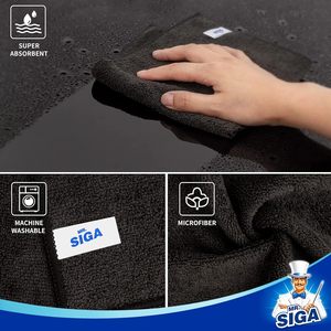 ผ้าไมโครไฟเบอร์ทำความสะอาด MR.SIGA ผ้าไมโครไฟเบอร์ไร้รอยขีดข่วน แพ็ค 12 ผืน ขนาด 32 x 32 ซม. (12.6 x 12.6 นิ้ว) - Product Image 3