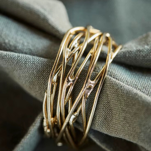 Anneau de serviette de mariage en fer rustique moderne, design luxueux, écologique, durable, élégant, pratique et fonctionnel - Product Image 1