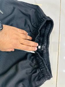 Custom High Street Mesh Hoopers Shorts Puff Print Color sólido Cordón largo 5 pulgadas Entrepierna Puntas de metal ecológicas hechas - Product Image 4