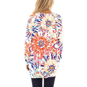 Camiseta de Mujer con Estampado Digital, Textura Suave y Transpirable, Estilo Casual, Moderno y Cómodo, Algodón Mercerizado Antiarrugas - Product Image 6