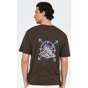 เสื้อยืดคอกลมสำหรับผู้ชายผ้าคอตตอน100% พิมพ์ลายลำลอง - Product Image 2
