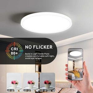 Plafoniera a LED CLAR - Round 24W 30W 40W 50W, lampada da soffitto moderna per bagno, soggiorno, camera da letto o cucina - Product Image 3