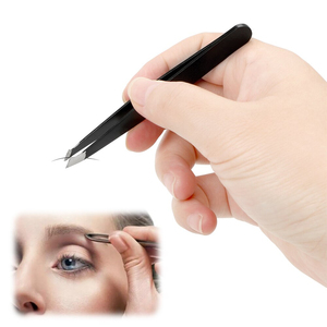 Pinzas para Cejas, 1 Pieza, Personalizadas, Profesionales, de Acero Inoxidable, Antiestáticas, con Punta Plana, Herramientas de Maquillaje para Depilación - Product Image 3