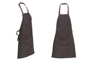 Delantal de cocina de algodón puro sin mangas con estilo para mujer, ropa de trabajo de verano transpirable, nuevo babero de moda para limpieza del hogar - Product Image 5