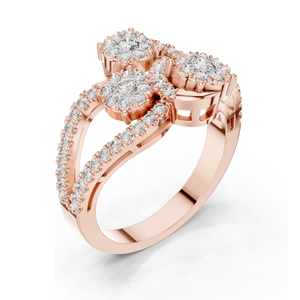 Anillo de Diamante de Laboratorio de 0.778 CT para Mujer, Claridad VVS-VS EF, Oro de 18KT, 14KT, 10KT y Plata 925, Oro Rosa, Amarillo y Blanco - Product Image 6