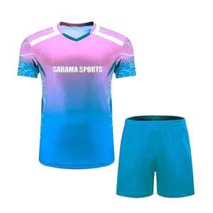 T-shirt de tennis respirant de haute qualité entièrement sublimé à séchage rapide pour hommes, uniforme de tennis, vêtements de sport à séchage rapide - Product Image 1