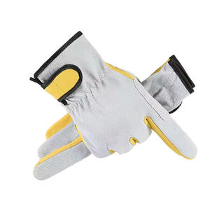 Guantes de trabajo de cuero Hombres Mujeres Heavy Duty Utility Work Guantes de jardinería Diseño a prueba de espinas Construcción de jardín - Product Image 6