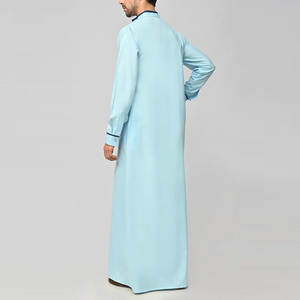Nouveau Hot Casual Wear Jubbah Thobe avec Poches Meilleur Fabrique et Fournisseur Hommes Jubba Thobes En Couleur Unie - Product Image 2