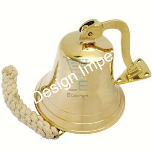 Métal artisanat bateau nautique cloche décoration murale aluminium laiton grandes cloches support de porte accessoires de décoration de la maison - Product Image 4