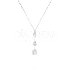 Collar con Colgante de Moissanita Chapado en Oro de Plata de Ley 925 de Alta Calidad, Engaste de Garra, Amuleto de Moda, Regalo de Compromiso - Product Image 6