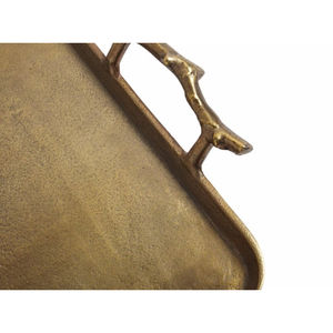 ถาดเสิร์ฟอาหารทองเหลืองโบราณบนโต๊ะอาหารคลาสสิกสําหรับเครื่องครัวการอาหารถาดเสิร์ฟขนมหวานในราคาไม่แพงในอินเดีย - Product Image 2