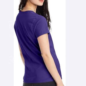 T-shirts pour femmes sur la taille bricolage surdimensionné femmes chemises grande taille Logo personnalisé 100% coton T-shirt à col rond pour les femmes - Product Image 4