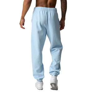 Pantalones Deportivos Casuales Personalizados, 100% Algodón, Ligeros, de Secado Rápido, Transpirables, OEM, Bordados, Anchos, con Cordón, para Hombre - Product Image 1