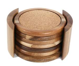 Specially Made Factory Acacia <b>Wood</b> Coaster Walnut Wooden Coaster Beech Coaster for Coffee Tea Cup - Product Image 6