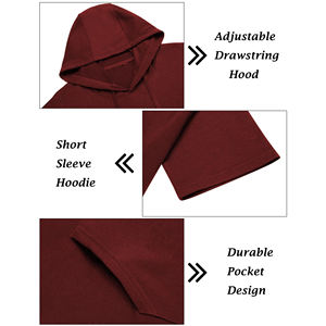 Customized 500 GSM Two Piece Baggy Fleece Oversized Hooded Jogger Set Tracksuit For Men Breathable Fitness Sportswear Summer - Product Image 5