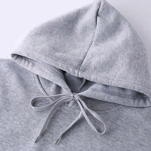 Sudadera con capucha de felpa francesa con cordón, sudaderas con capucha de algodón de gran tamaño, ropa de calle, jersey en blanco, Sudadera con capucha sin hilo, Jersey - Product Image 3