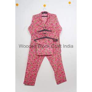 Nuevo diseño de la mejor calidad, ropa de dormir con estampado de manga larga para mujer Floral, tela de algodón, Conjunto de pijama transpirable suave para mujer - Product Image 6