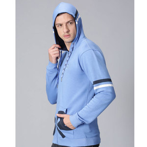 Sudadera con capucha de algodón 100% de alto gramaje con cremallera completa y estampado DTG para hombre, logotipo personalizado OEM, estilo urbano, invierno, venta al por mayor - Product Image 3
