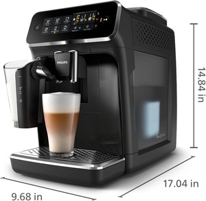 Cafetera Espresso Totalmente Automática Serie 3200 con Espumador de Leche LatteGo, Molinillo de Granos Integrado, 5 Tipos de Café, Plástico y Aluminio - Product Image 2