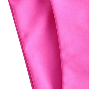 ชุดบิกินี่สีชมพูสำหรับผู้หญิง ชุดบราทรงสามเหลี่ยมผูกข้าง กางเกงว่ายน้ำ 2 ชิ้น ผ้าเนื้อยืด - Product Image 4