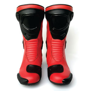 Wholesale Racing Motorbike <b>Leather</b> <b>Boots</b> Customised <b>Waterproof</b> with Genuine <b>Leather</b> Lining and Flat Rubber Insole <b>for</b> Winter - Product Image 4