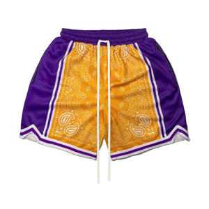 Pantalones cortos de malla atlética Pantalones cortos deportivos de béisbol para hombres Diseño elegante y moderno Entrenamiento Correr Pantalones cortos de gimnasio - Product Image 6