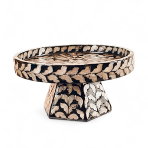 Support à gâteau en nacre en gros pour la table de dessert du Ramadan et de l'Aïd, présentoir artisanal en coquillage du Vietnam - Product Image 1