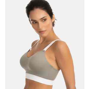 Soutien-gorge de sport sans couture personnalisé pour femmes, rembourrage réglable, haut de yoga, vêtements de sport actifs - Product Image 5