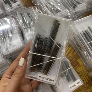 Extensiones de pestañas de ventilador de visón falso 5D de alta calidad, bandejas de pestañas con logotipo personalizado, longitud mixta de 0,03-0,20mm, fabricadas en Vietnam - Product Image 3