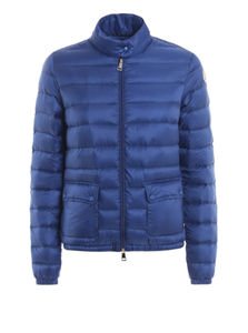Chaqueta de Piloto Personalizada de Moda para Hombre, Chaqueta Acolchada Azul de Invierno, Chaqueta de Plumón de Pato de Manga Larga - Product Image 2