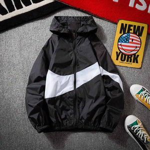 Veste de pluie design solide veste coupe-vent veste de printemps coupe-vent sport de haute qualité pour hommes - Product Image 3