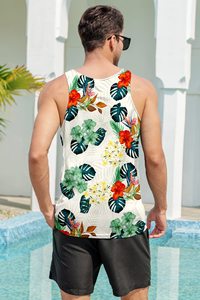 <b>Mens</b> 3D Print Tank Top 100 % Cotton Breathable Sleeveless Shirt For Gym Training Workout Fitness Casual Summer Wear Plus Size - Product Image 3