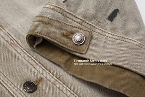 Streetwear personnalisé ODM bleu Jean veste de moto d'extérieur femmes vestes en Jean perlé - Product Image 4