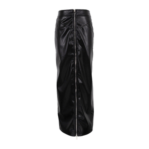 Jupe longue décontractée naturelle à taille haute pour femmes, jupe portefeuille droite moulante, élégante robe de bal en coton 2025 pour dames - Product Image 4