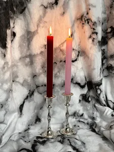 Silver Plated Candlestick Pair Rococo Style Victorian Decorative <b>Candle</b> <b>Holder</b> Home Decor Wedding Centerpiece - Product Image 4