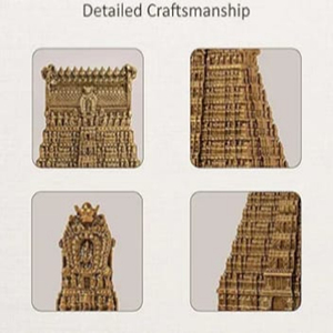 Srivilliputhur andal ของวัด1ฟุตอนุสาวรีย์โลหะทำด้วยมืองานฝีมือที่เป็นมิตรกับสิ่งแวดล้อมสำหรับงานแต่งงานวันเกิด Diwali - Product Image 3