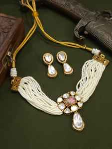 ชุดโชคเกอร์หินโพลิเมอร์แบบสองชิ้นจากนักออกแบบเครื่องประดับของราชวงศ์ชุดโช้คเกอร์หินสองชิ้นสำหรับวันครบรอบแต่งงาน - Product Image 2