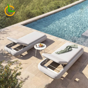 Tumbonas <span class=keywords><strong>para</strong></span> piscina Exterior Hotel <span class=keywords><strong>Tumbona</strong></span> Marco de aluminio <span class=keywords><strong>Tumbona</strong></span> Villa <span class=keywords><strong>Terraza</strong></span> Piscina Jardín Sillón - Product Image 1