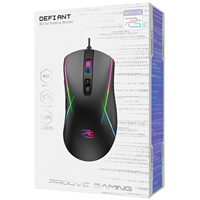 Souris de jeu filaire avec éclairage RGB, souris de jeu Proove Defiant pour PC gamer, vente en gros