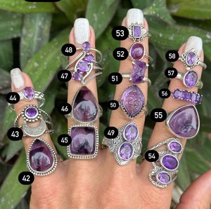 แหวนหมั้นแบบคลาสสิกสำหรับเด็กแหวน925พลอยอเมทิสต์เงินสเตอร์ลิงประดับฝาเป็นของขวัญแต่งงานความรัก - Product Image 1